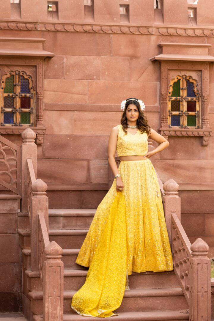 Self Work Party Lehenga