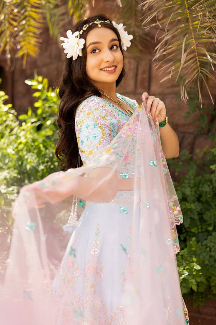 Multicolor Floral Couture Work