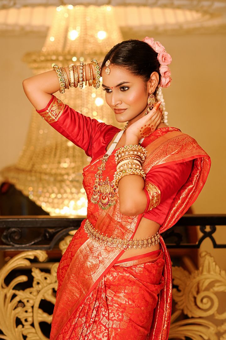 Royal Red Banarasi Bridal Saree