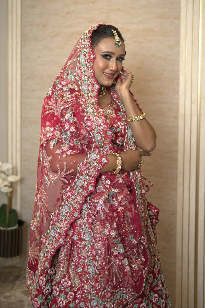 Rani Pink Bridal Lehenga Set