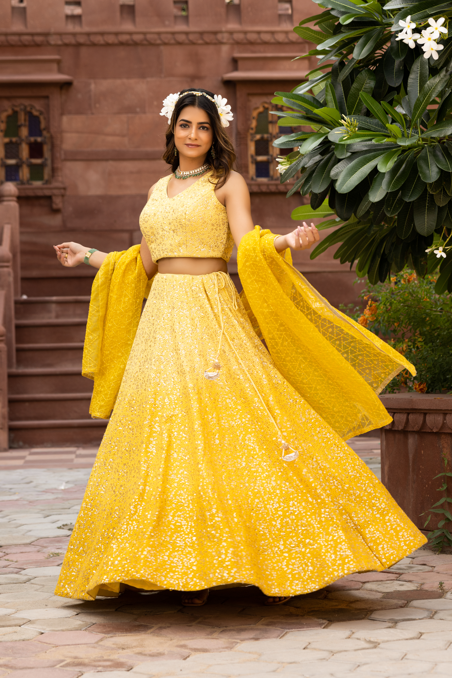 Self Work Party Lehenga