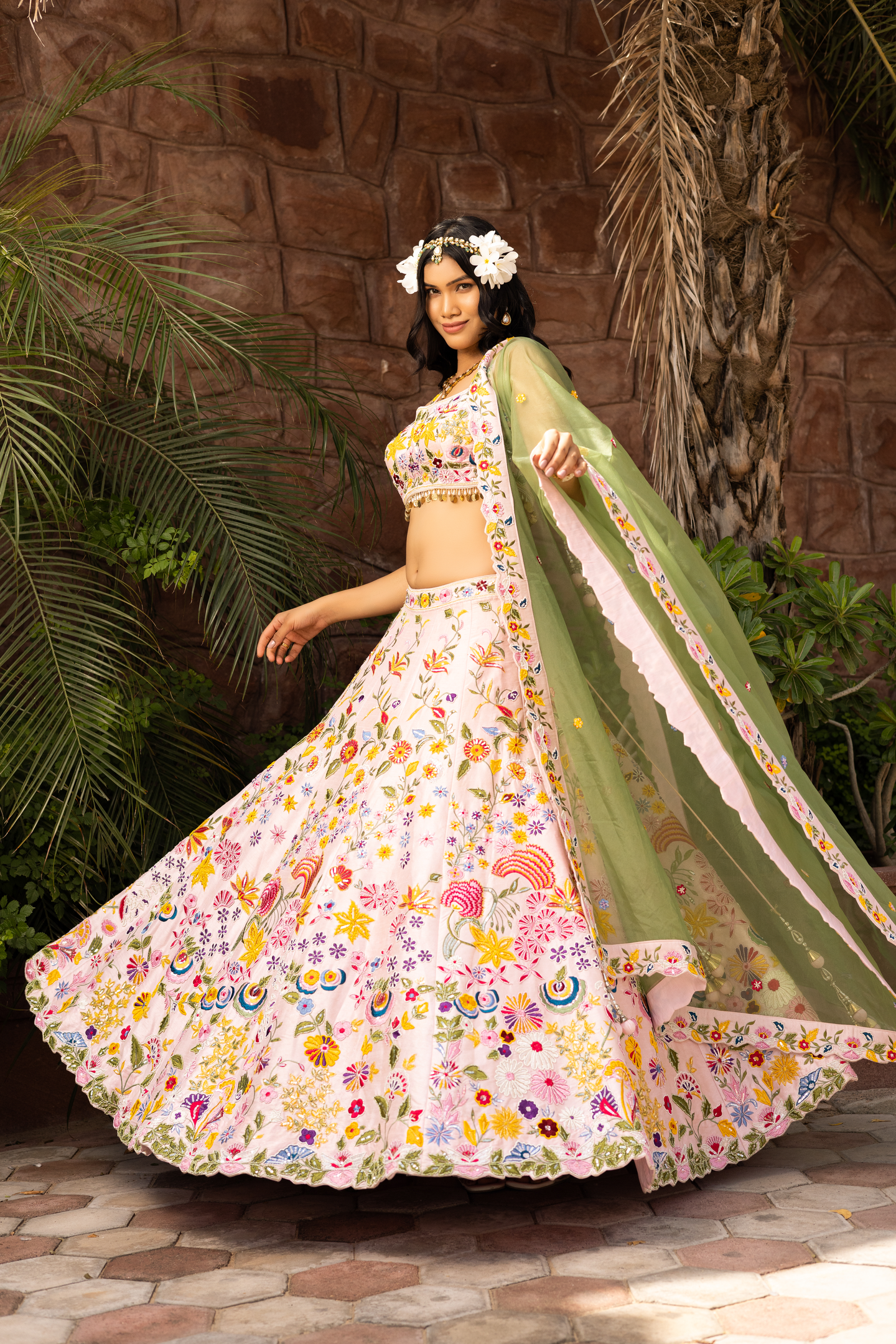 Multicolor Floral Embellishment