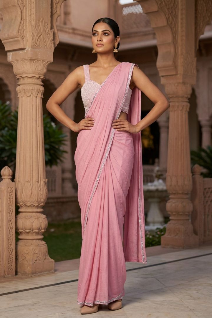 Tasselwork Drape Saree