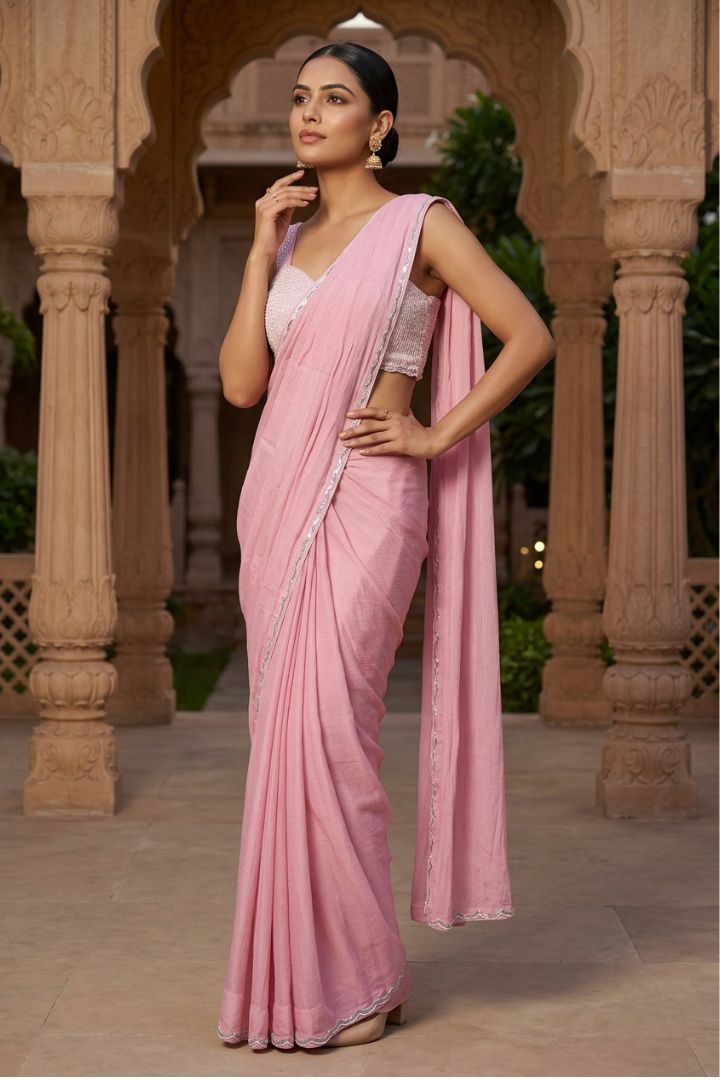 Tasselwork Drape Saree