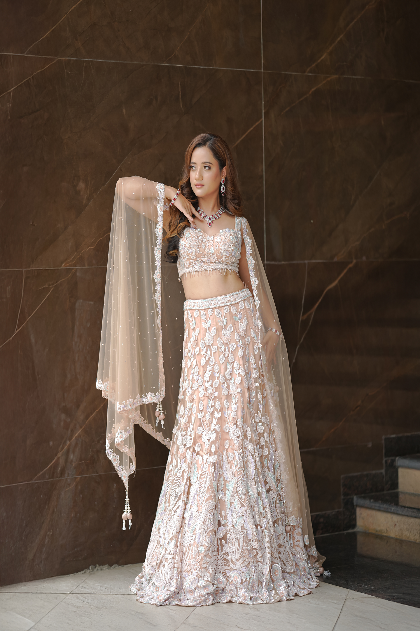 Floral Embroidered Lehenga